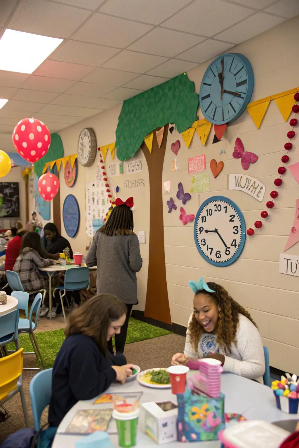 This is a party that celebrates improving attendance with pizzazz.
