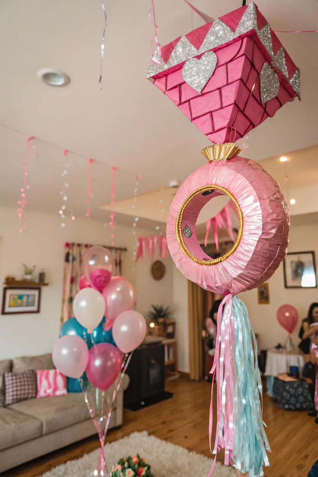 A pinata brings a playful element to the celebrations.