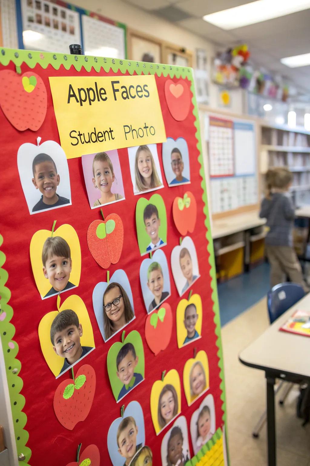 Celebrate your students with a 'Bright Fruits' display.