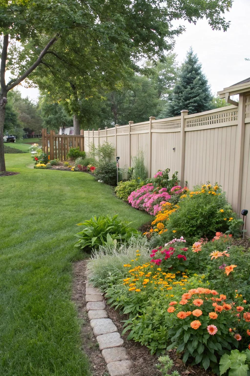 Attractive edges define space and bring charm.