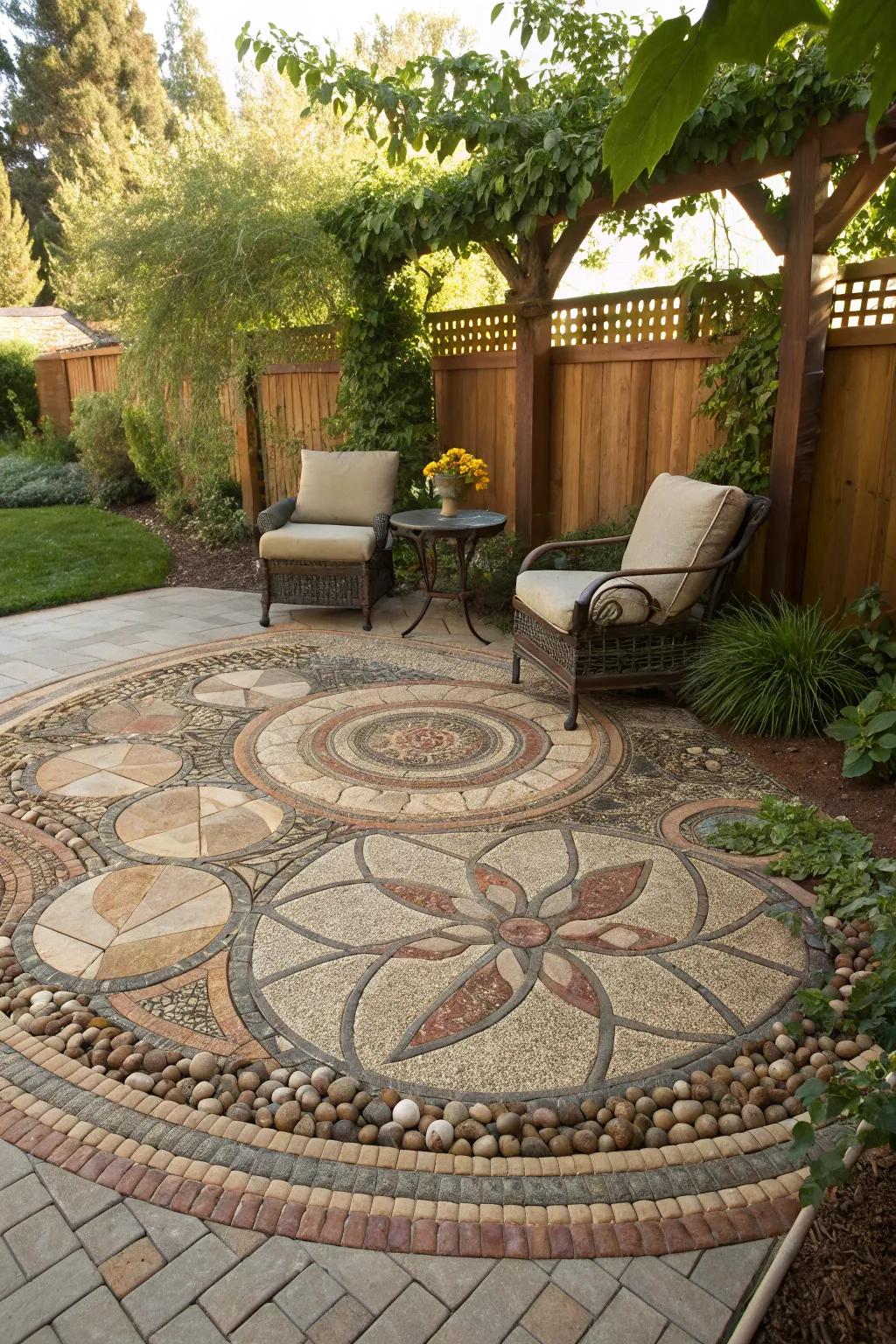 Pebble ground designs bring artistry and uniqueness to your floor.