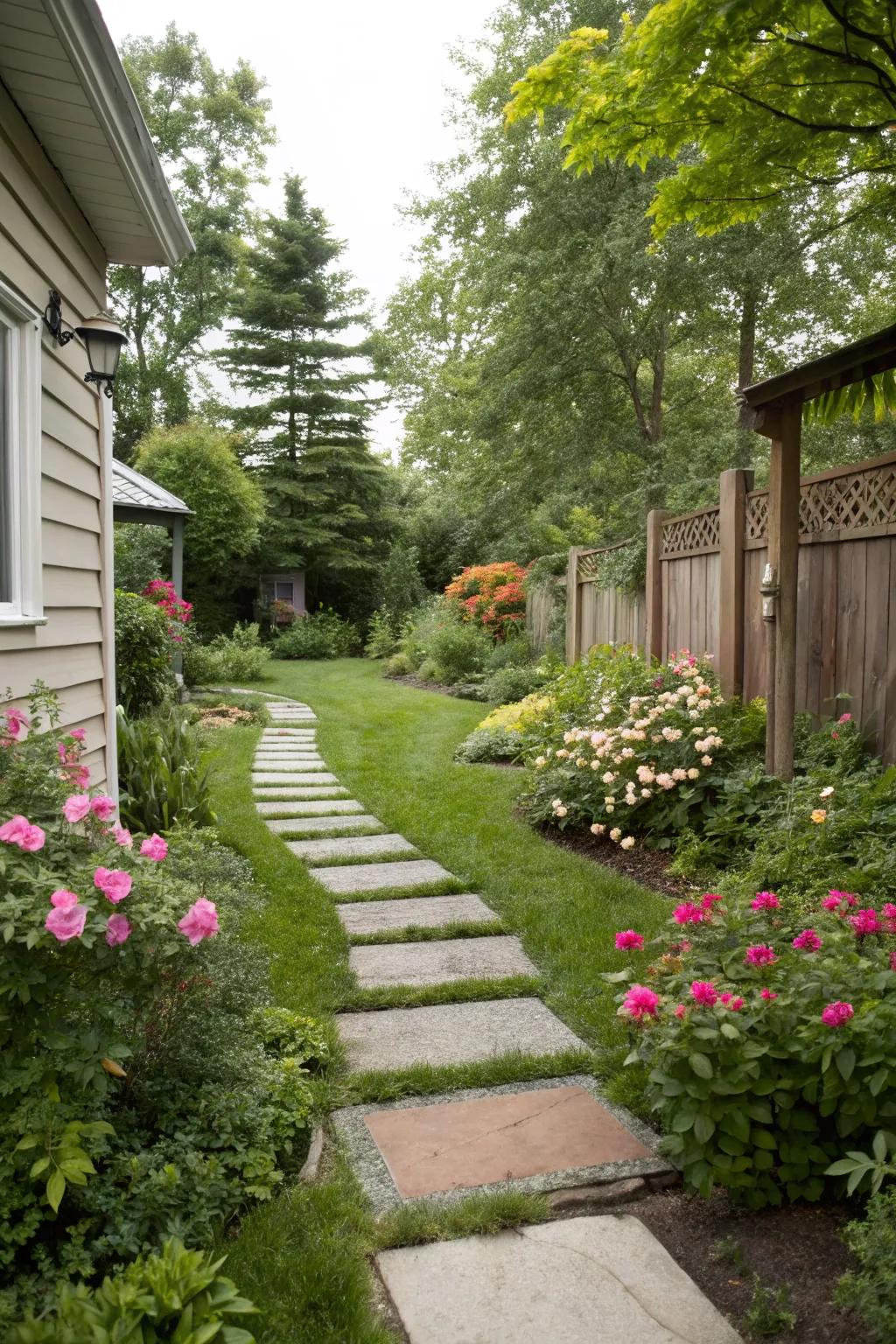 Charming paths leading through your garden wonderland.