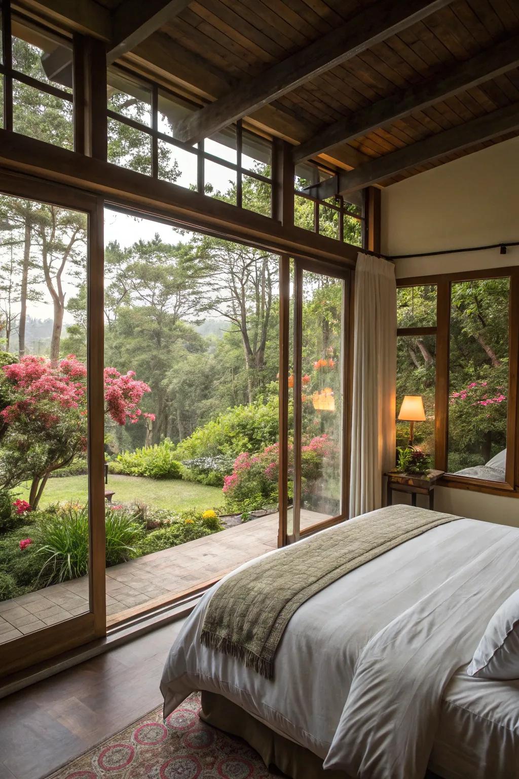 Open areas welcome nature into your sanctuary.