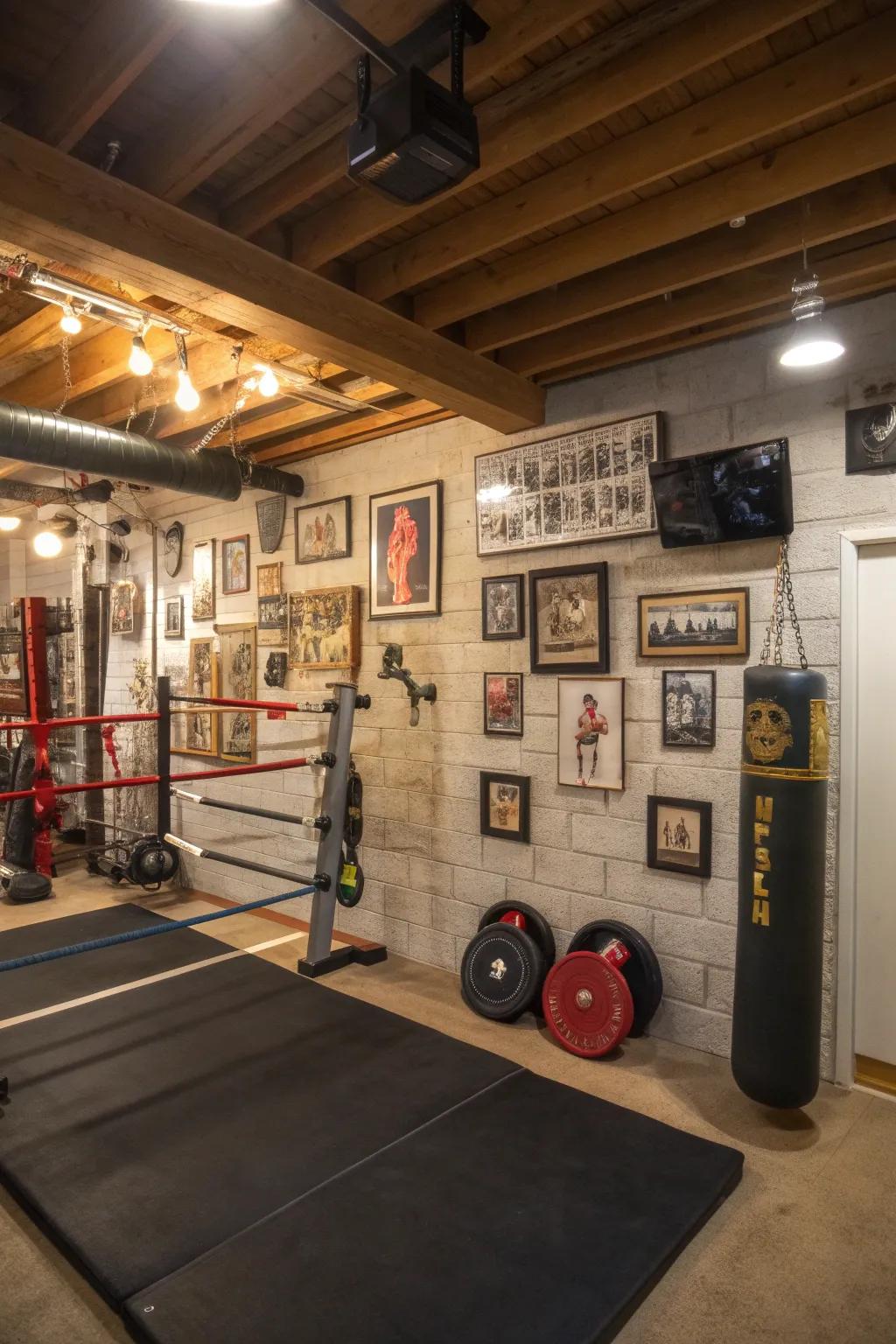 Personal accents transform your gym into a space you enjoy being in.