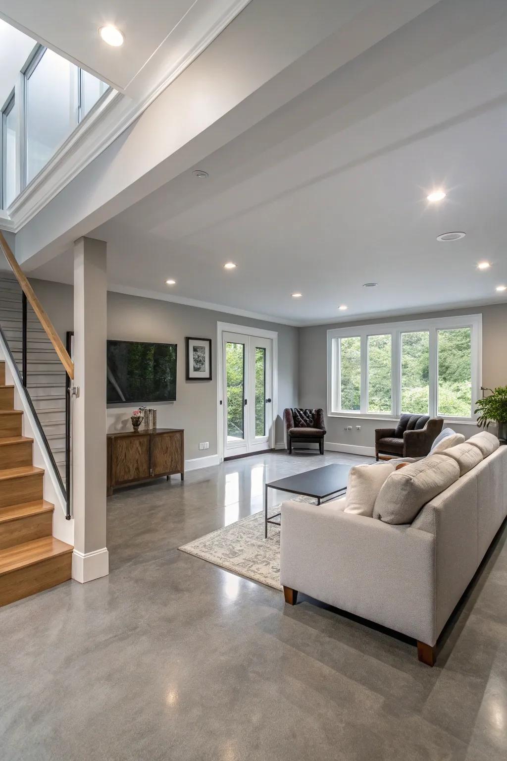 Understated trim for a pristine, modern aesthetic.