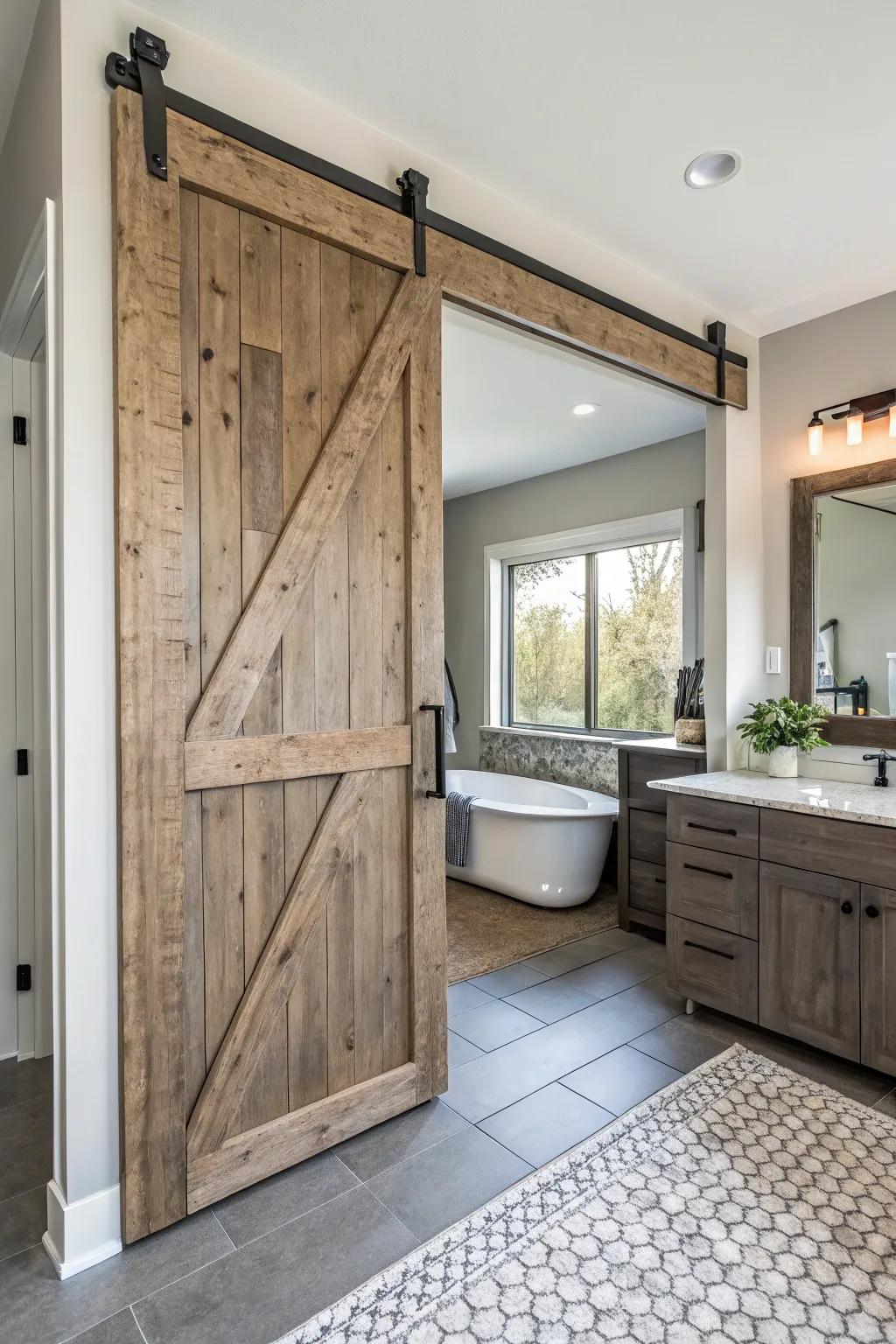 Mobile farmhouse entryways merge rustic magnetism with modern competence.