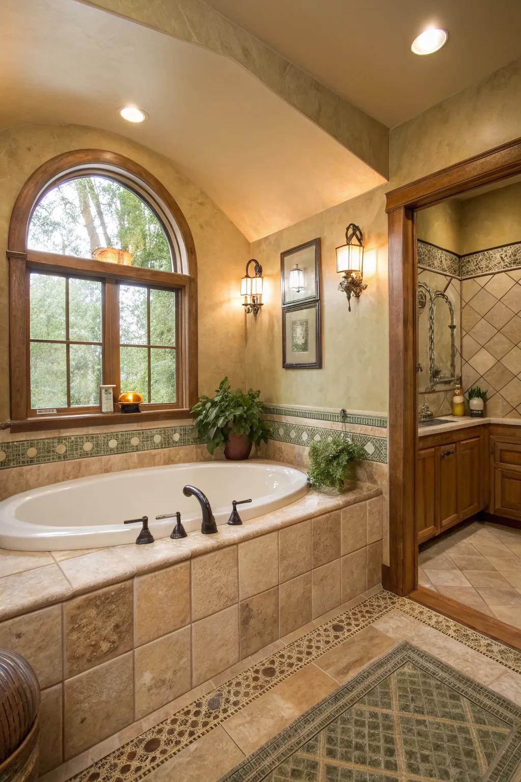 Neutral tones create a serene and calming atmosphere.