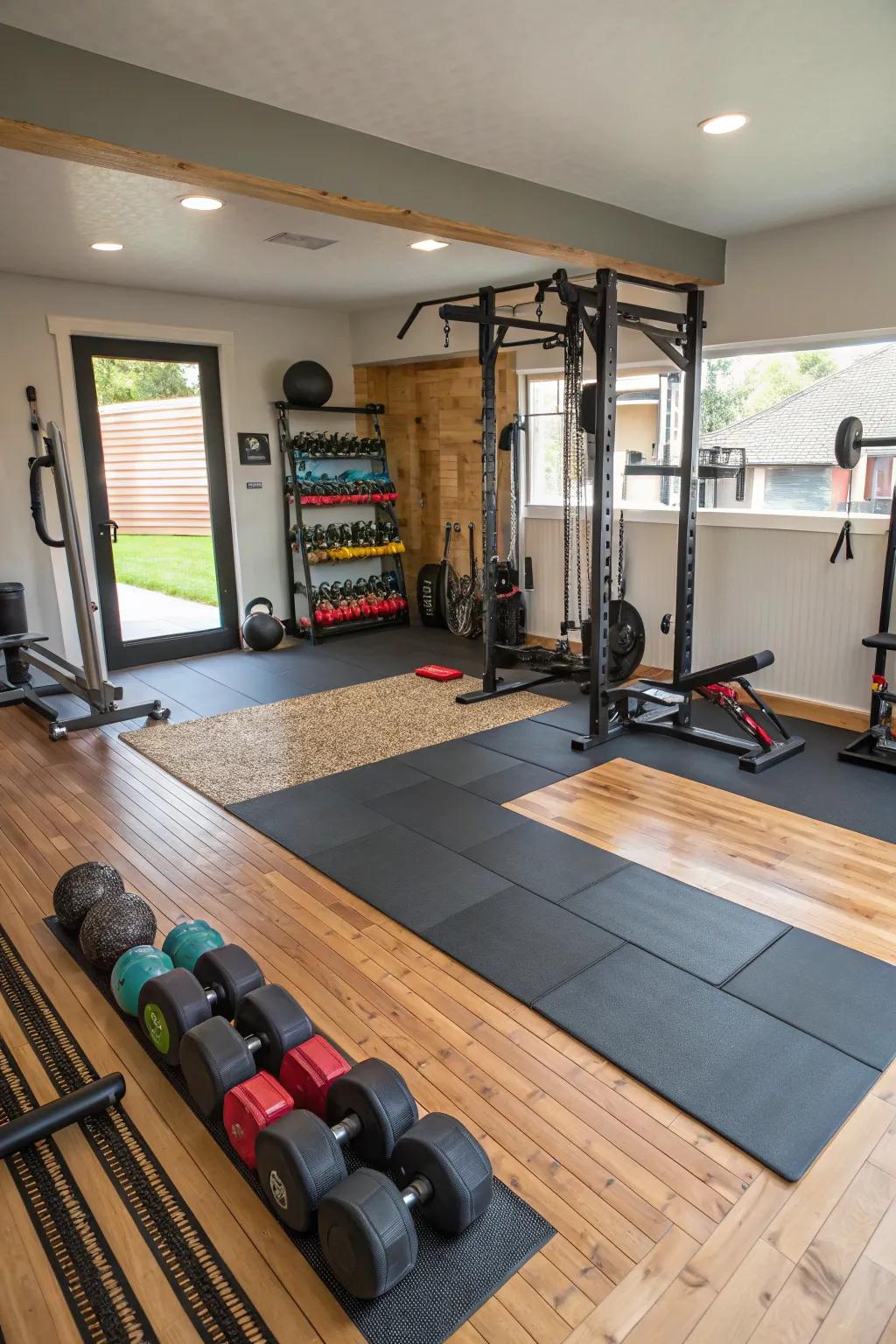 Optimize your gym using BlendFit, suitable for many exercises.