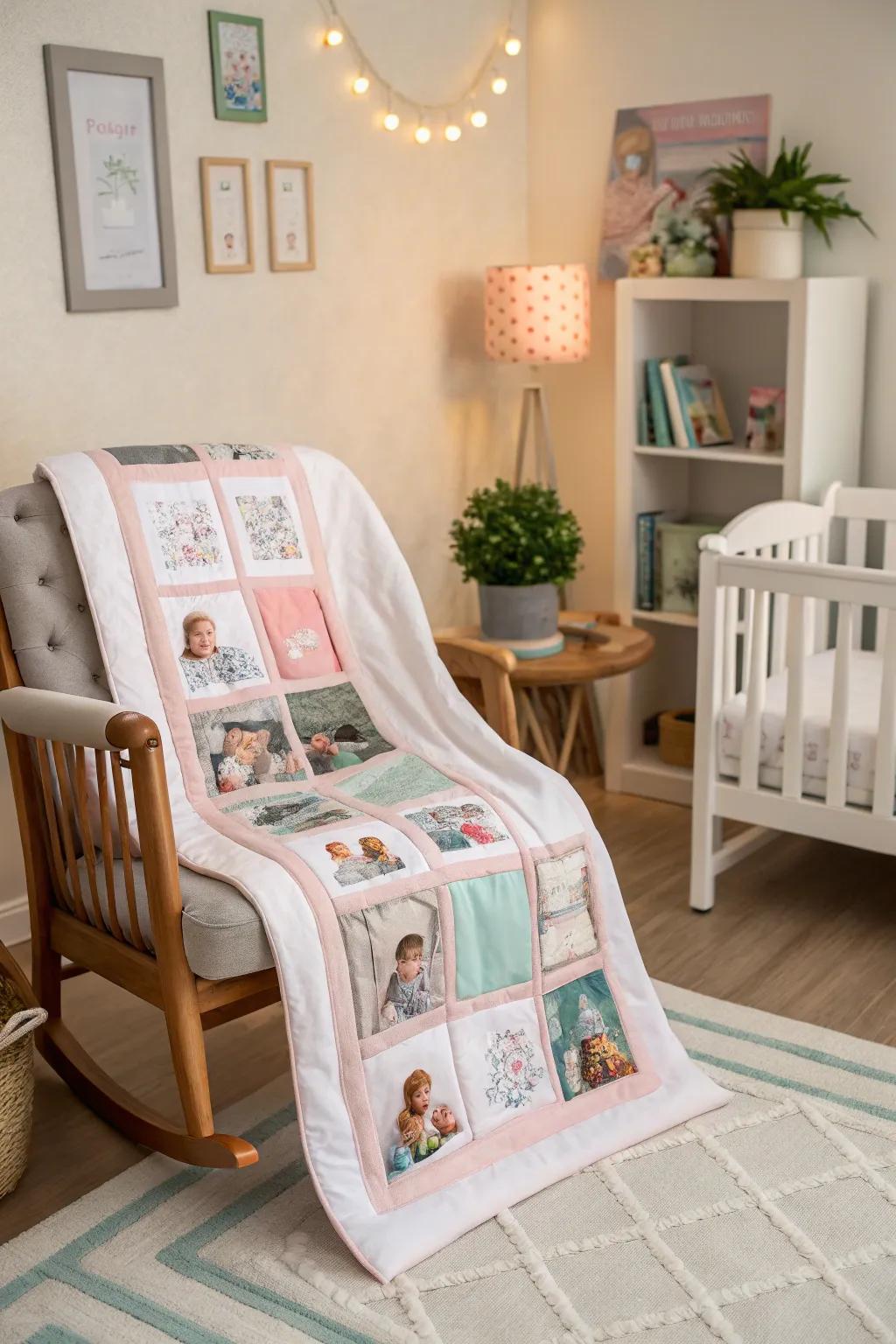 A infant's initial year throw captures those fleeting moments.