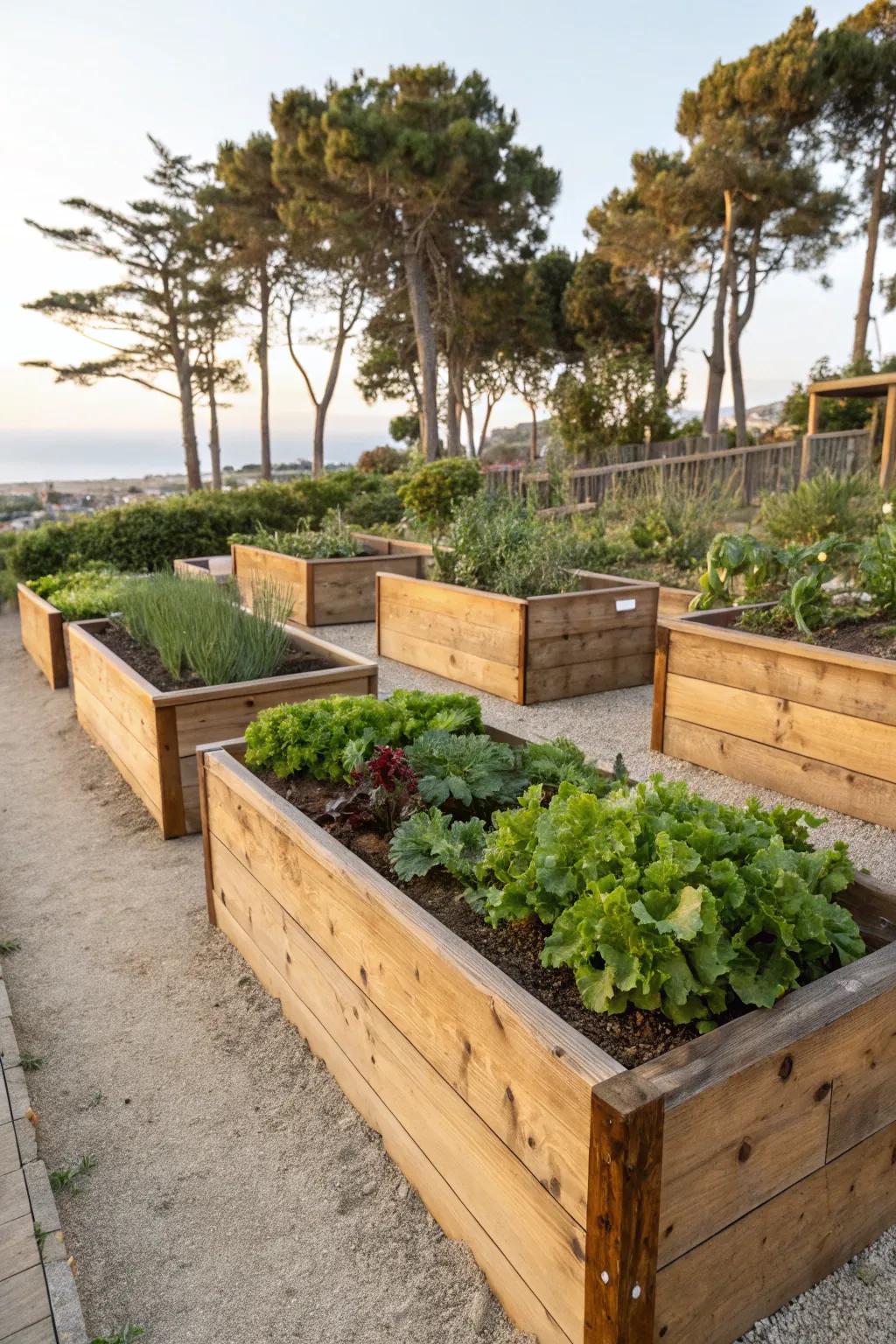 Azure wood combines unique charm and lasting use for your garden.