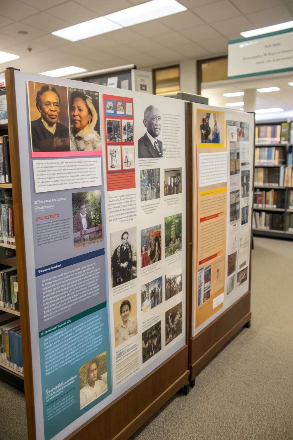 Bulletin board showcasing a variety of personalities.