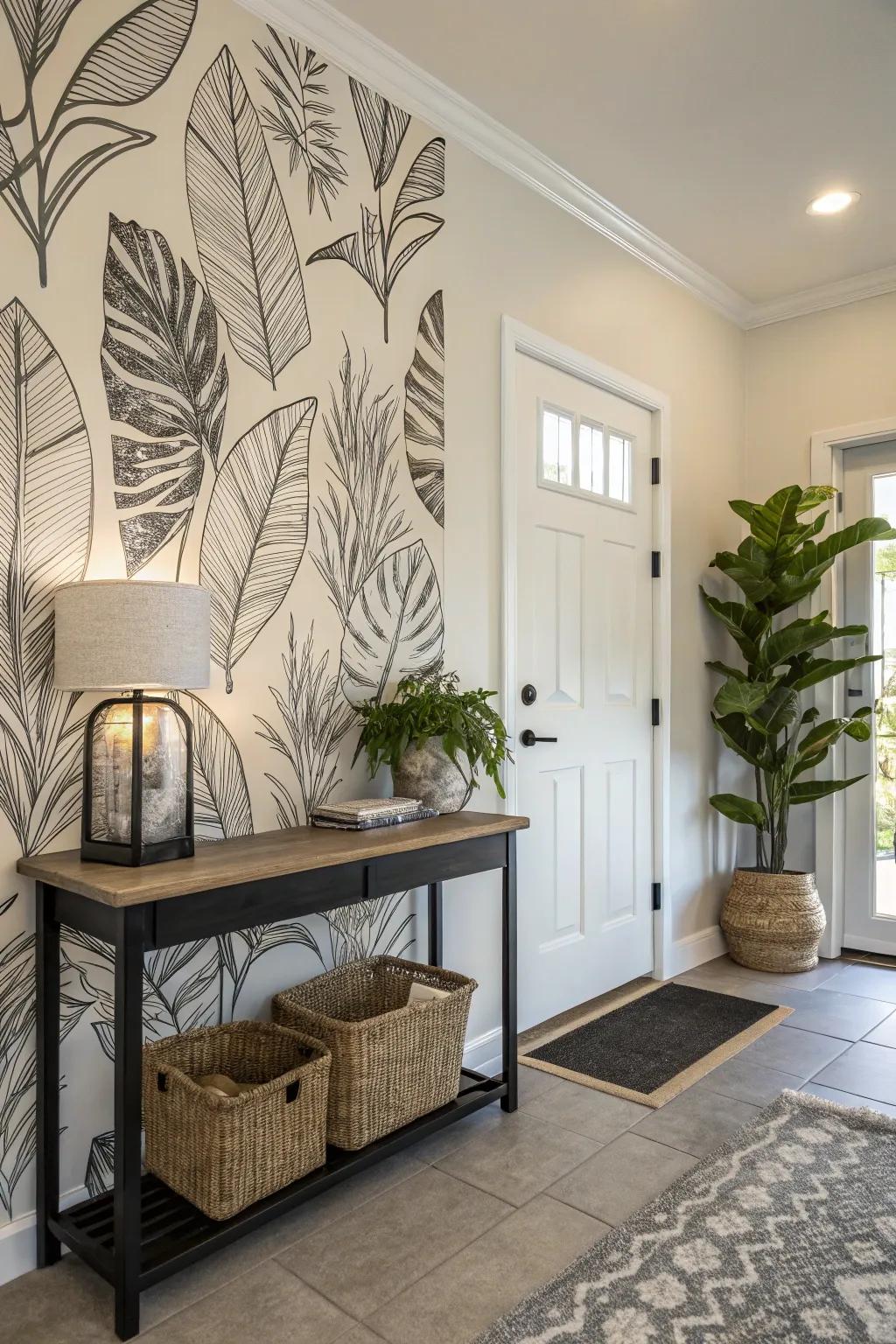 Organic prints bring a touch of nature to your home in a sophisticated way.