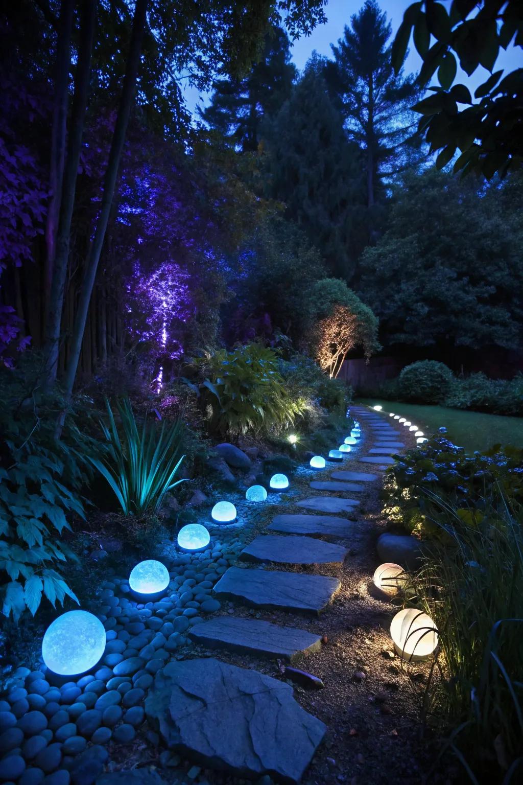 Illuminate your garden using enchanting, radiant accents.