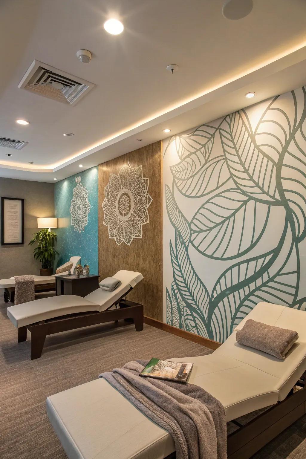 Art adds a personal touch to the room.