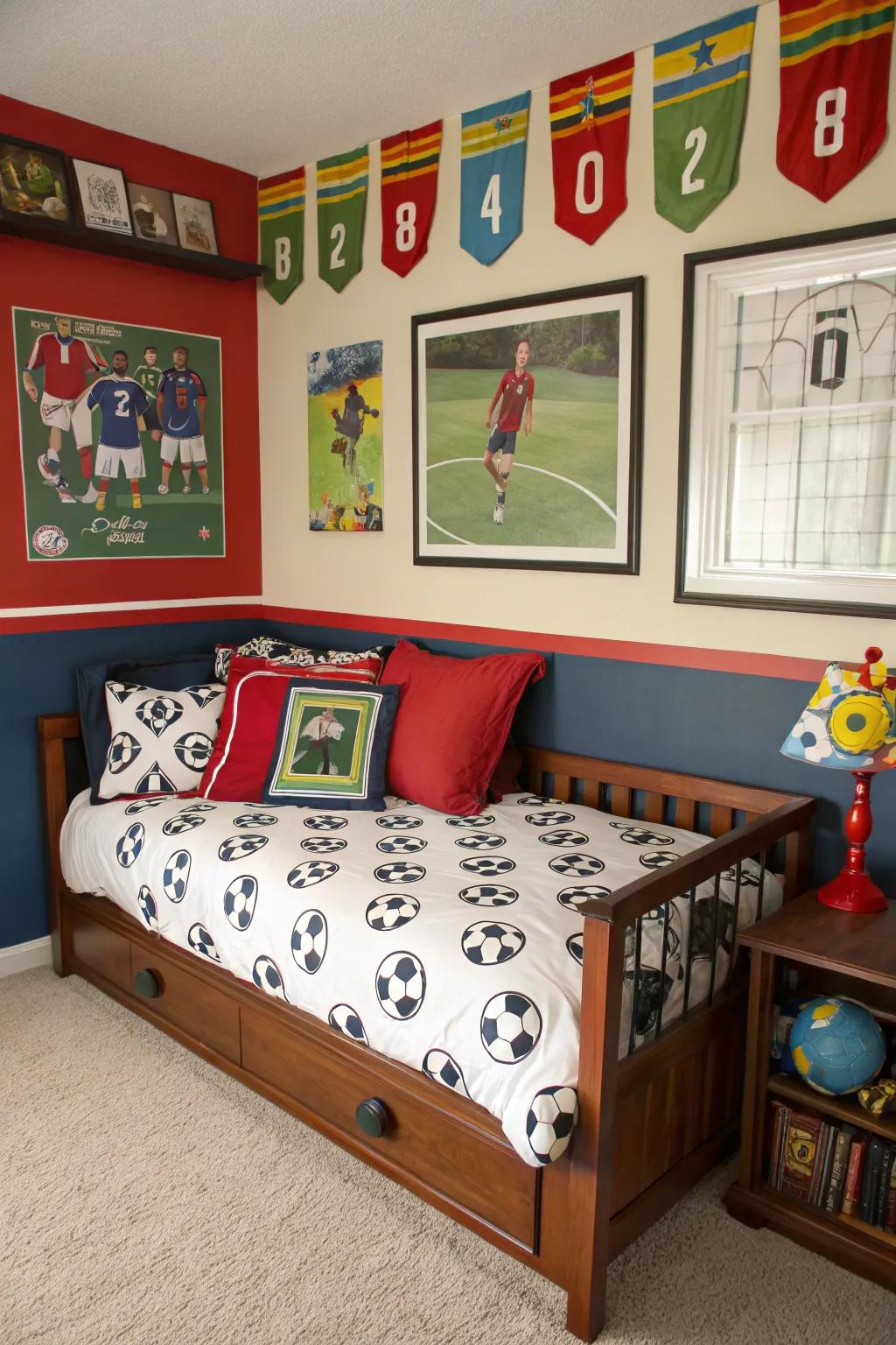 Fuel the passion of young sports enthusiasts with themed bedding.