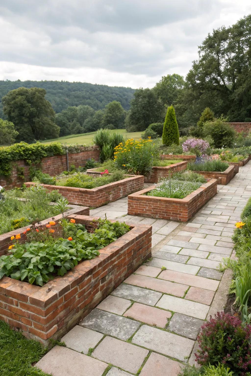 Improve your garden's practicality with integrated pathways.