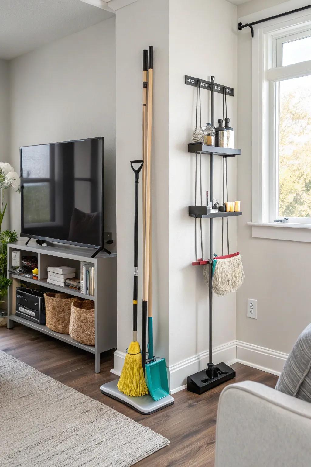 A tidy design can make storage solutions part of your decor.