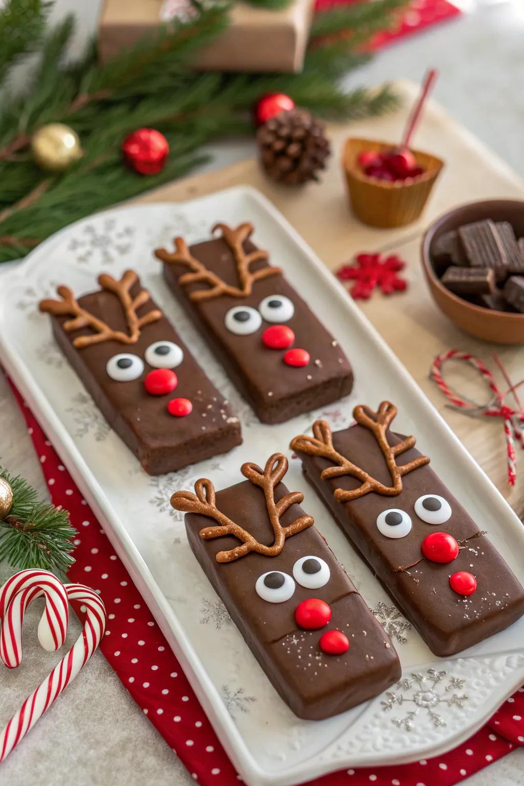 Rudolph sweet treats primed to steer your holiday gifting endeavors.