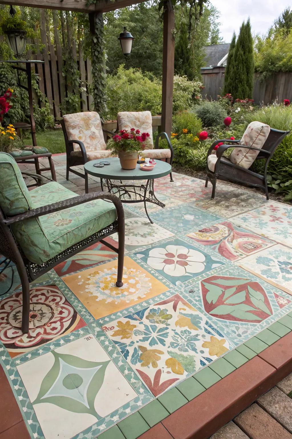Painted surfaces: release your imagination with color.