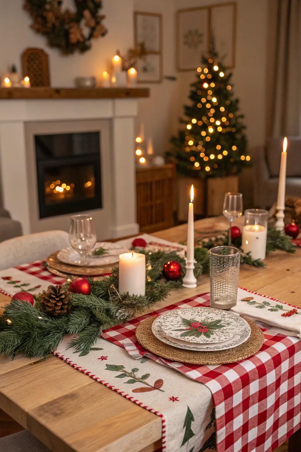 Country-style charm for a snug gathering.