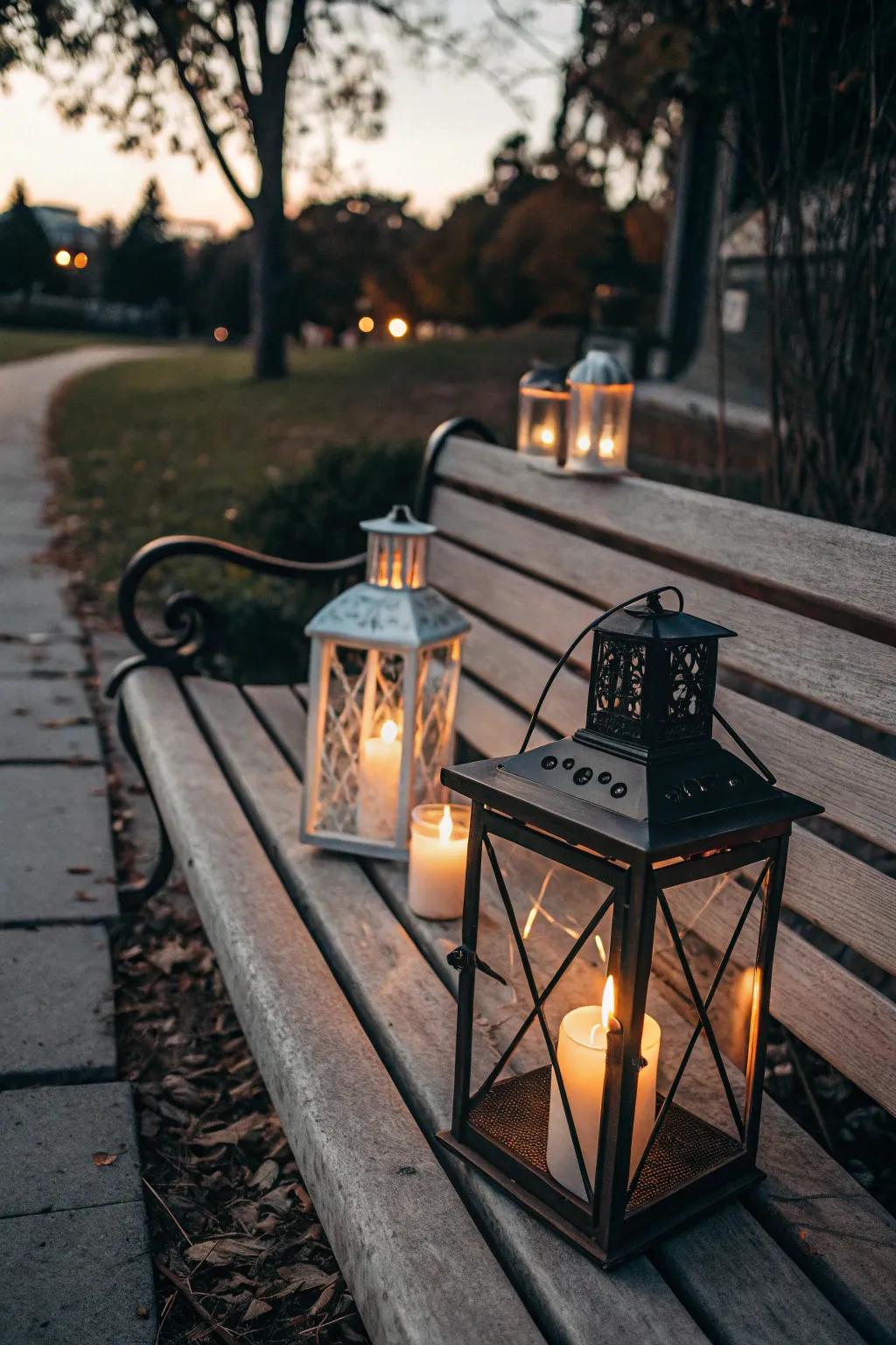 Lighting fixtures add a hint of warmth and sophistication.