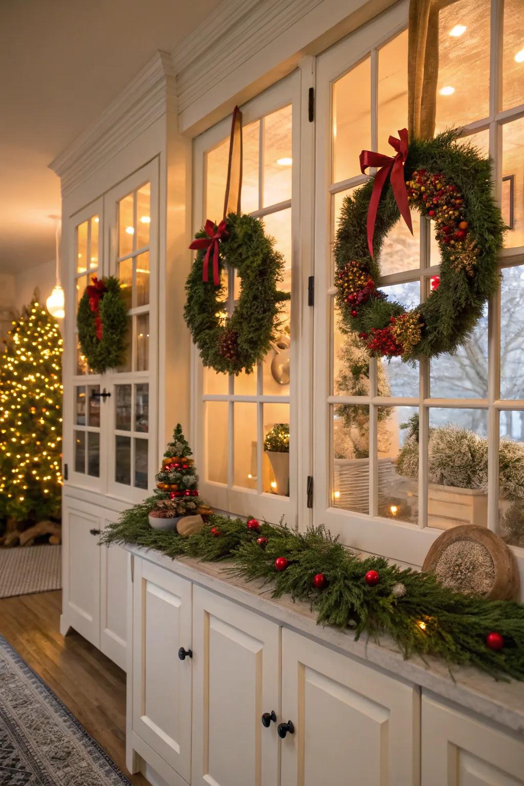 Boughs infuse a celebratory impression to beyond mere entrances.