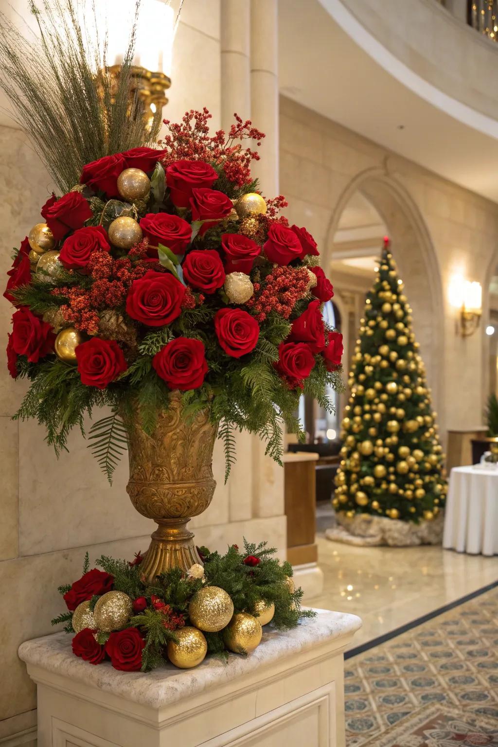 Enhance opulence with gilded details.