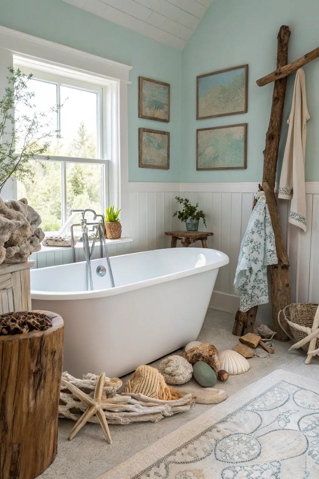 Freestanding bathtubs invite opulence and relaxation.
