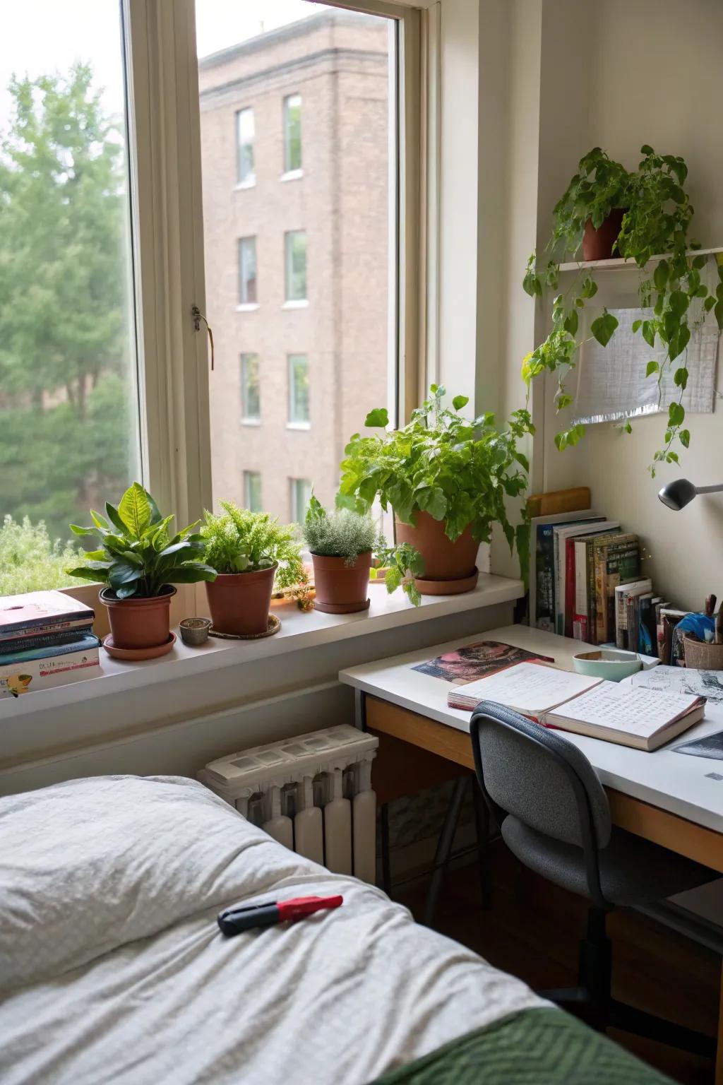 Give your dorm some life with fresh greens.