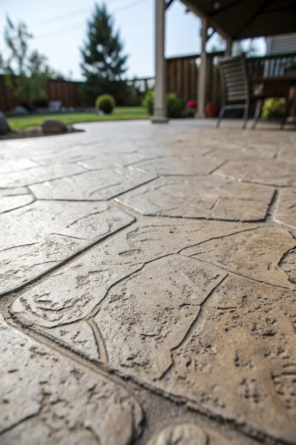 Distinctive finish makes your patio visually appealing.