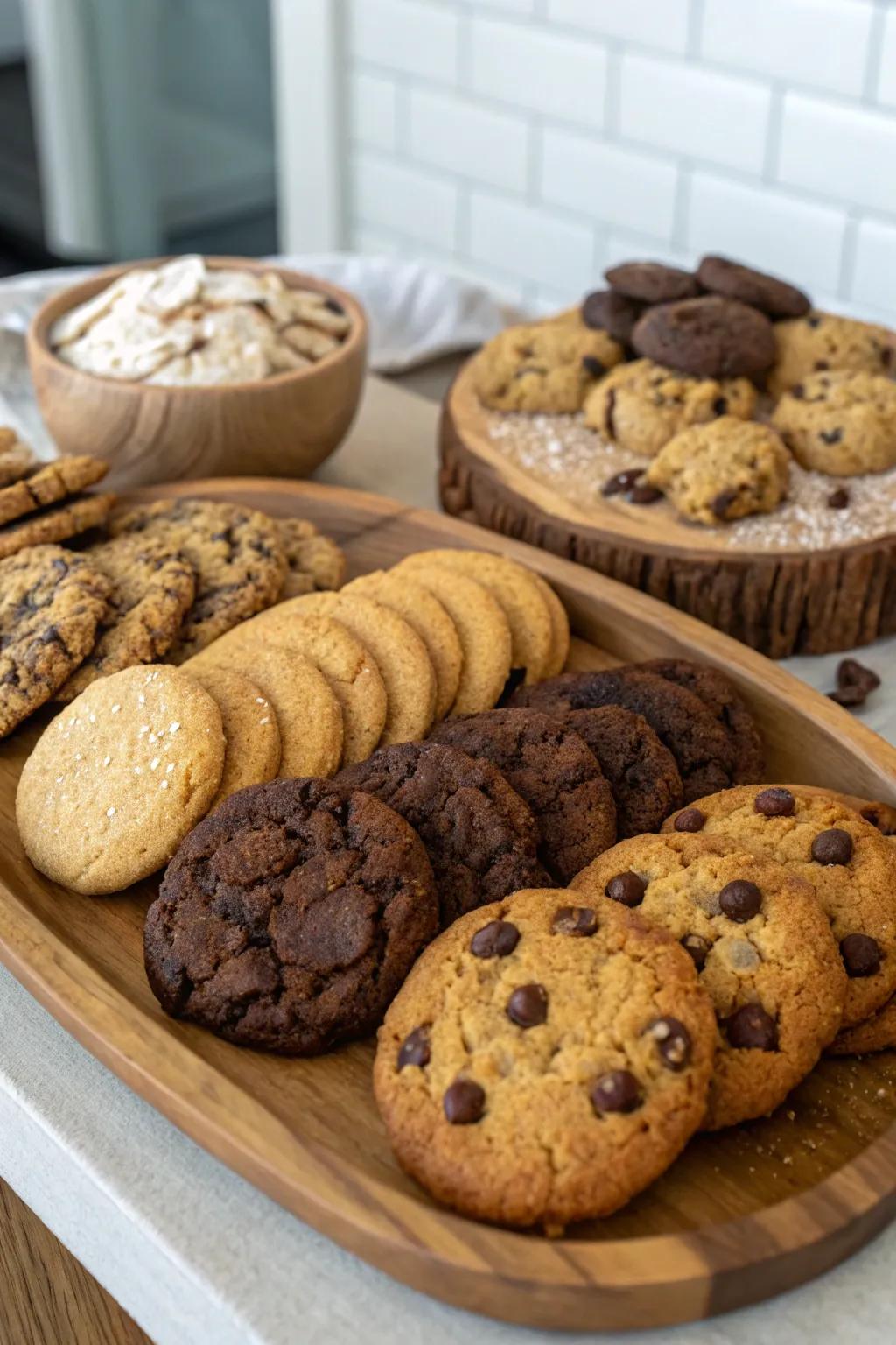A fusion of surfaces enriches your biscuit presentation.
