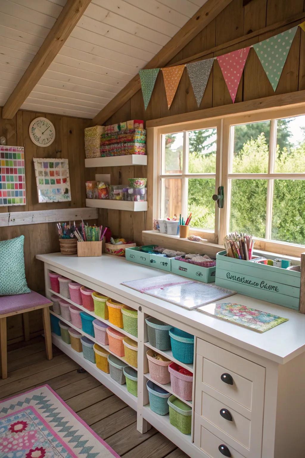 A DIY station to unleash creativity.