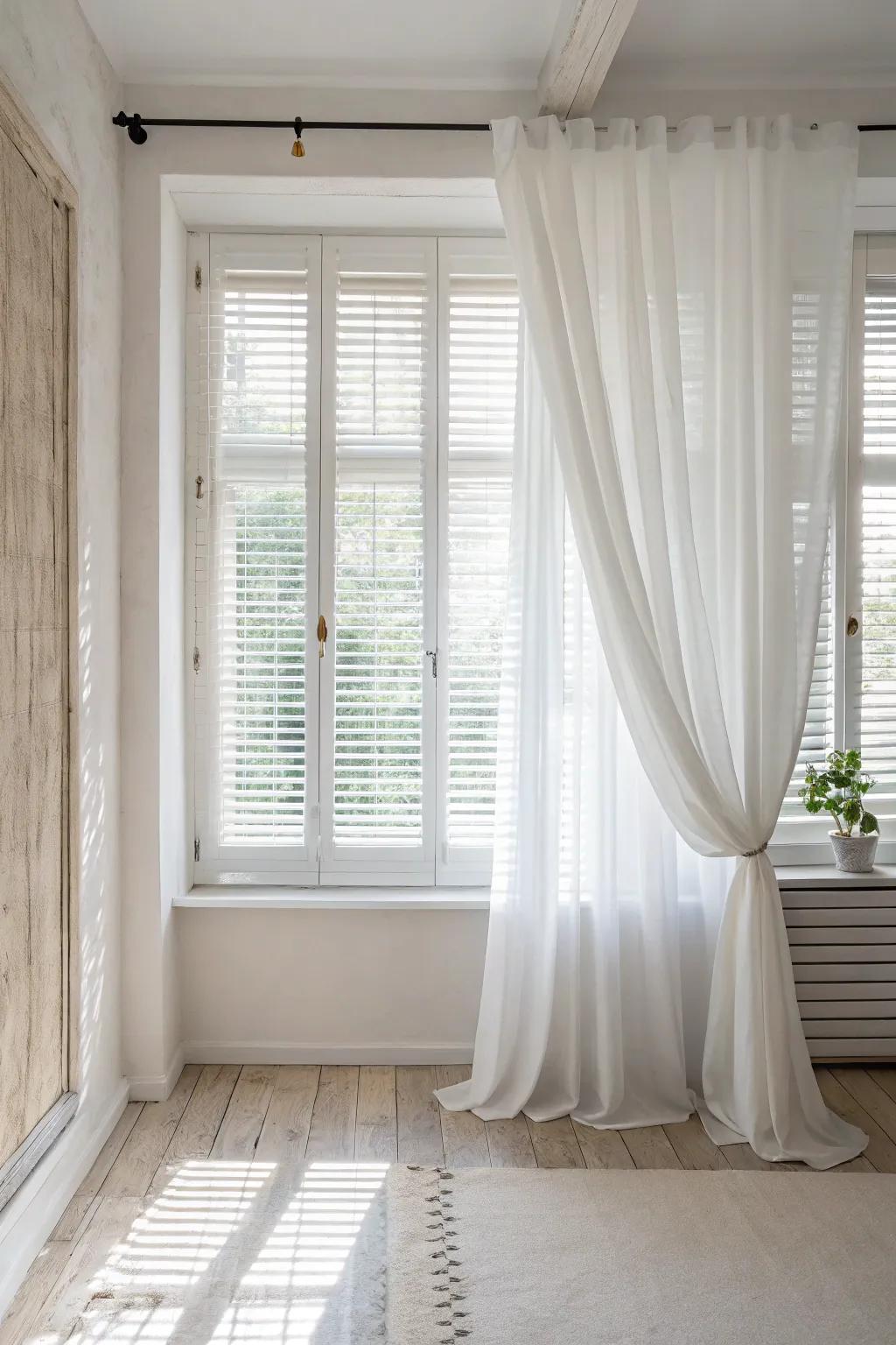 Pure on pure fashions a pristine and radiant visual.