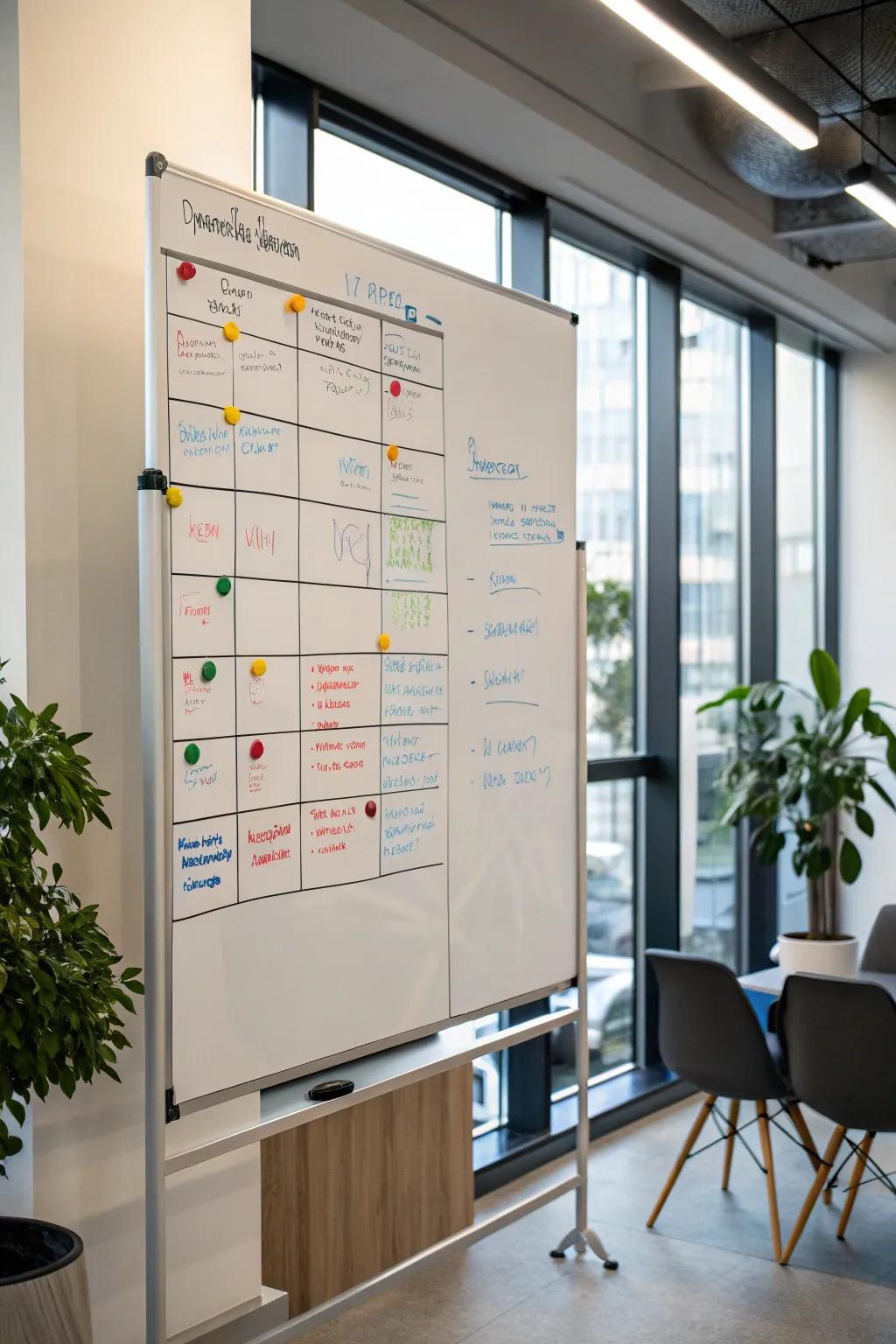 Structure your assignments through a categorization by color strategy.