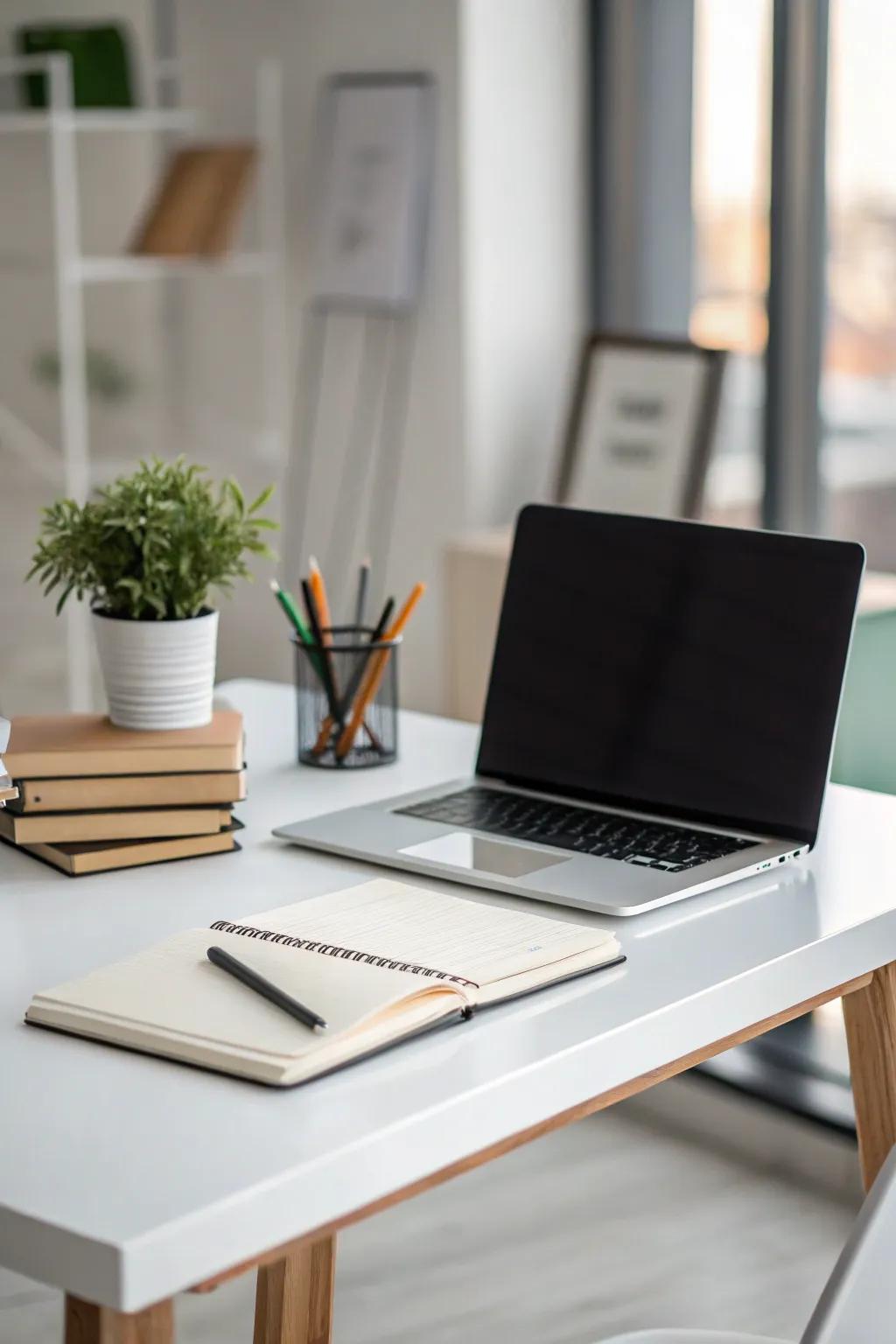 Minimalist aesthetics for an optimized workspace.