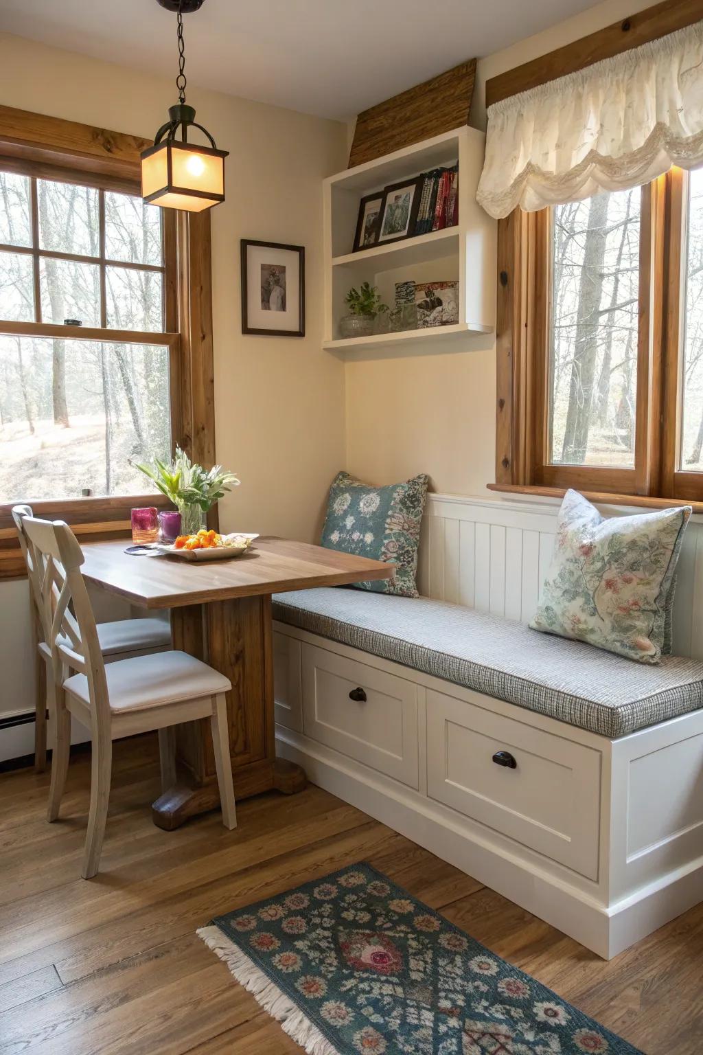 Multi-functional furniture is optimal for compact spaces, delivering both storage and utility.
