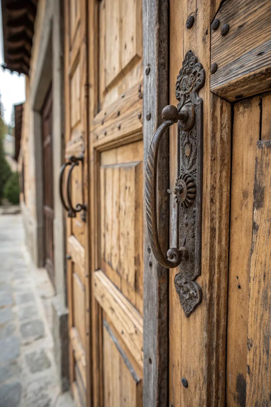 Country metal grips add a grounded, country sensation.