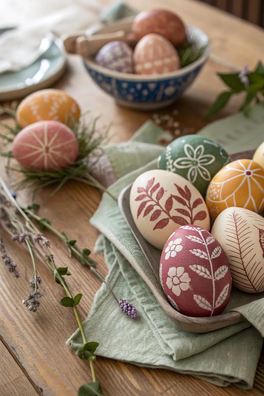 Get artistic with creative egg embellishments this Easter.