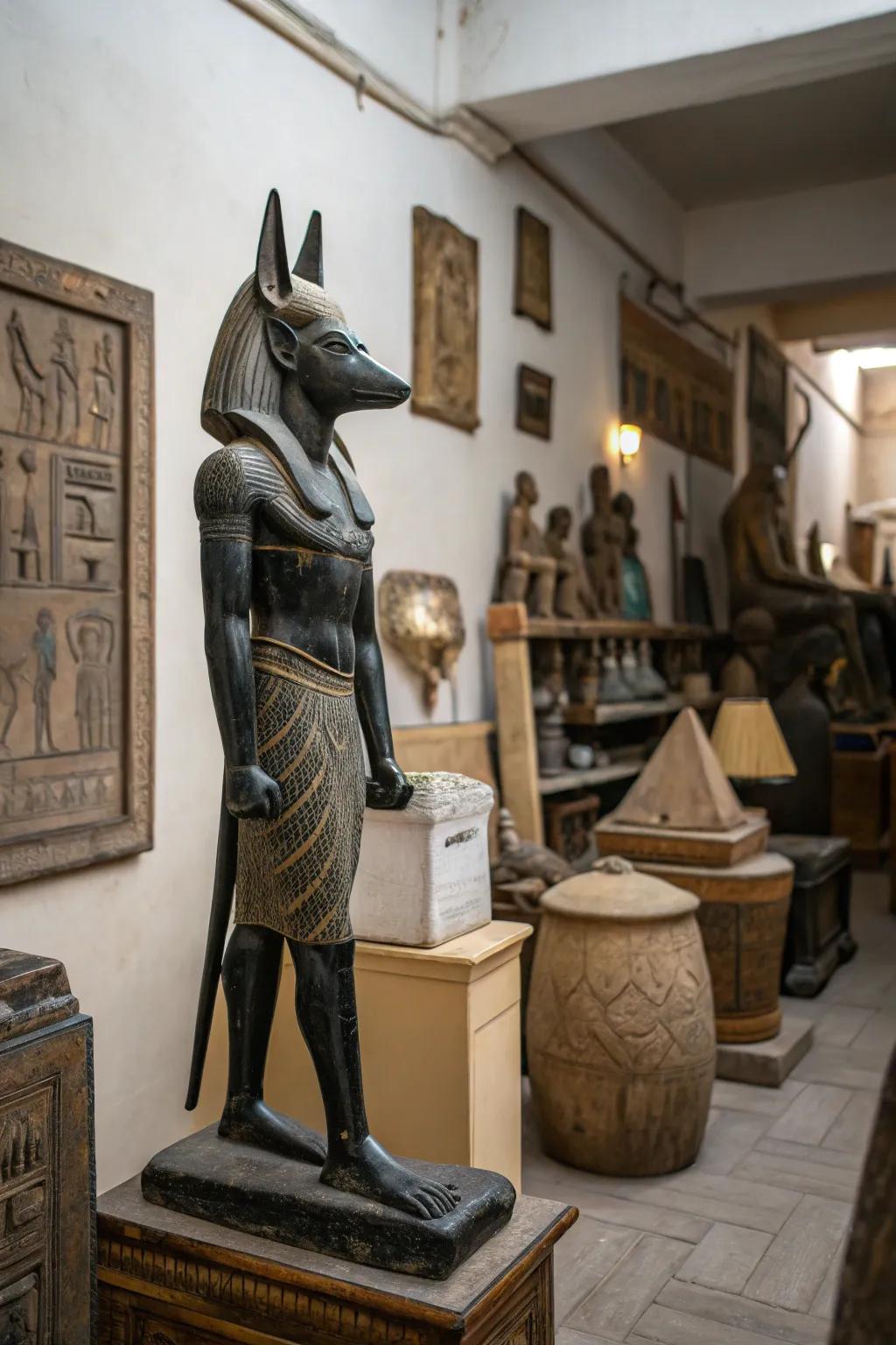 Statues inject historical depth and cultural significance into décor.
