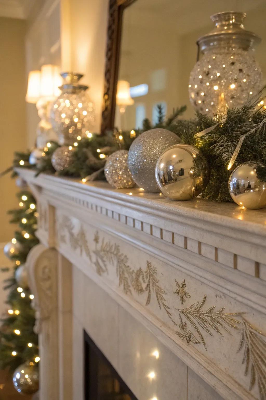Metallic touches introduce a hint of luxury and shine.