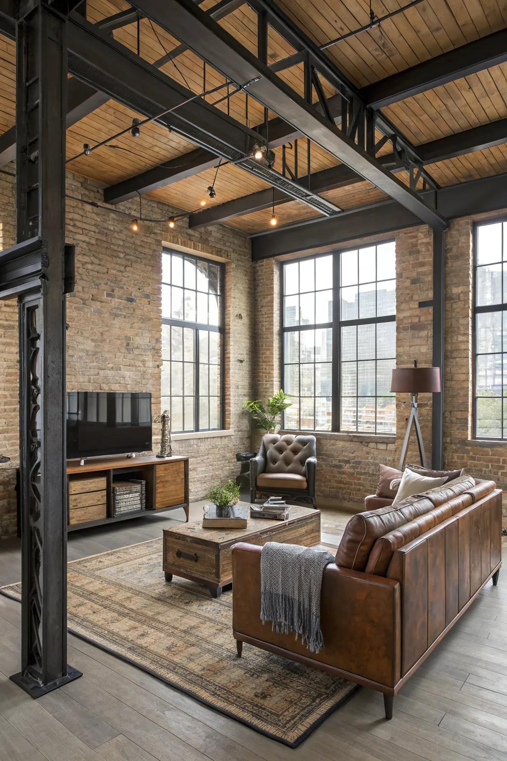 Combine materials for a modern feel.