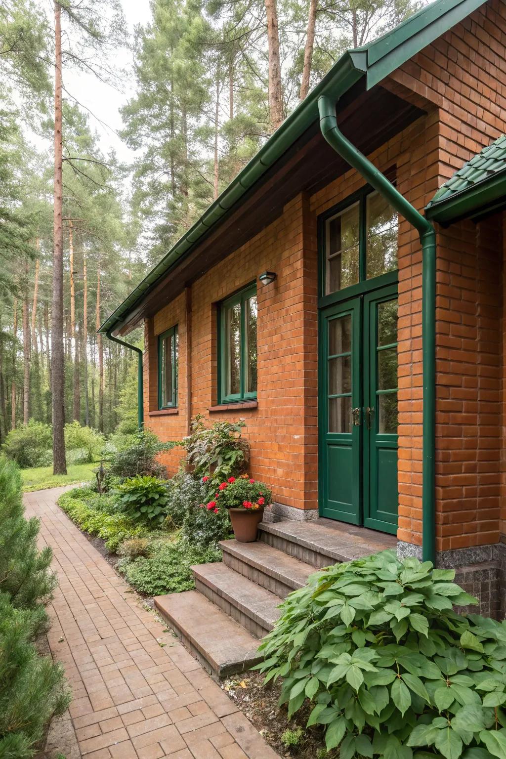 Verdant and clay forge an earthy ambiance.