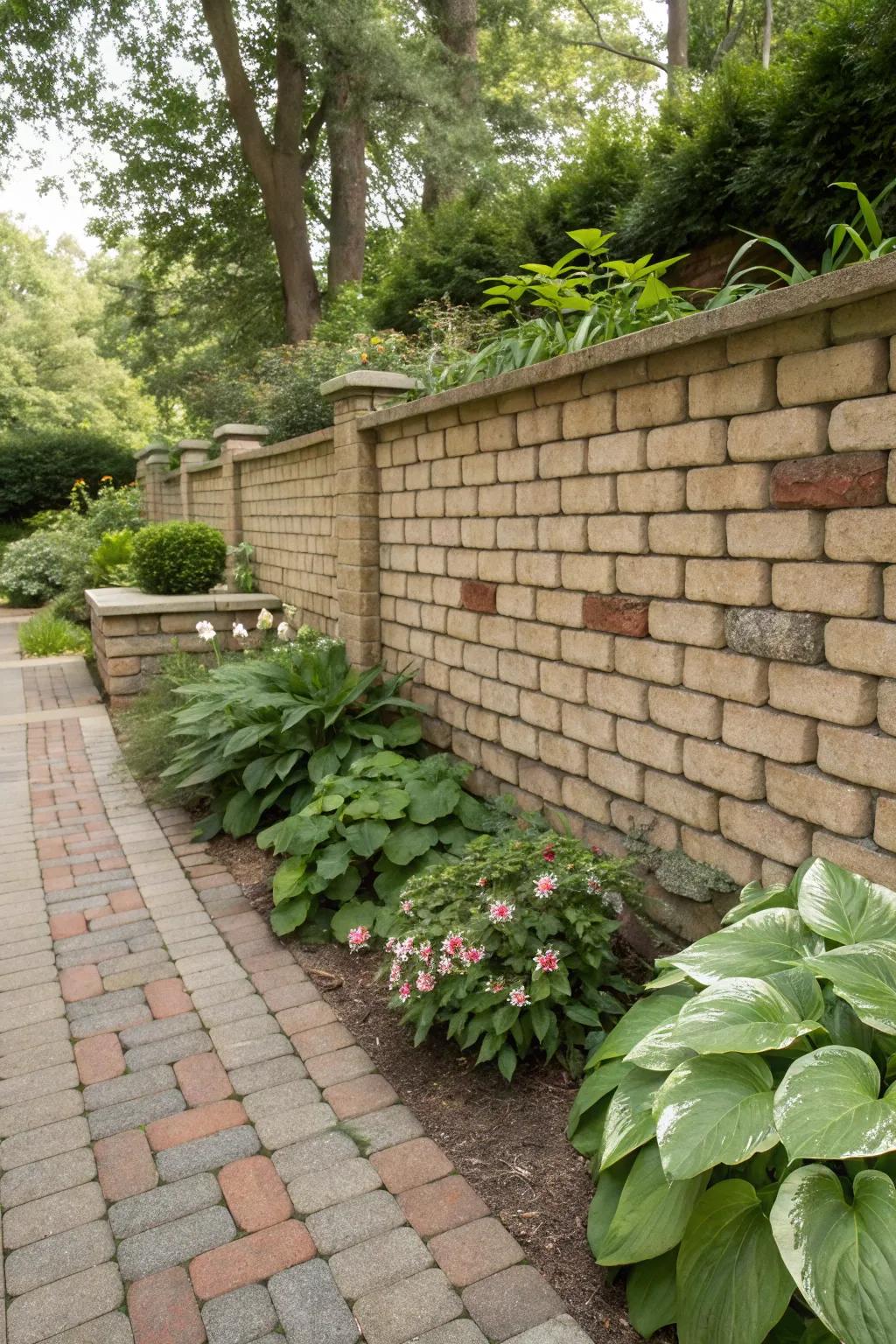 Brick cladding adds texture and a timeless charm to walls.