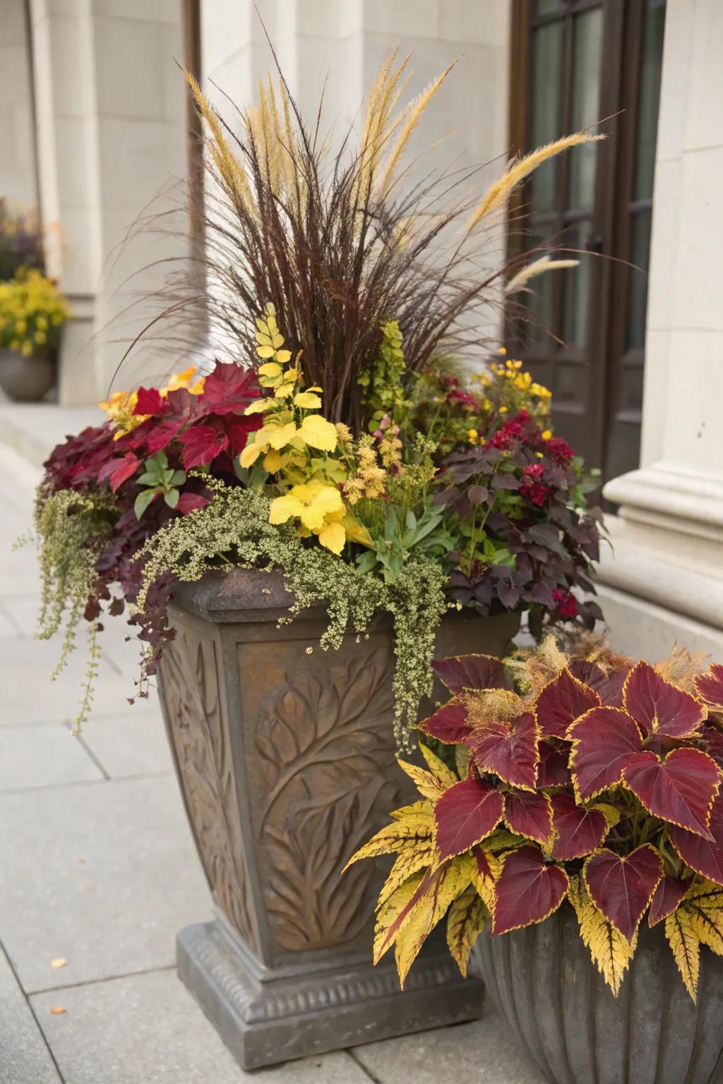 Wine and gold deliver a stylish take on fall hues.