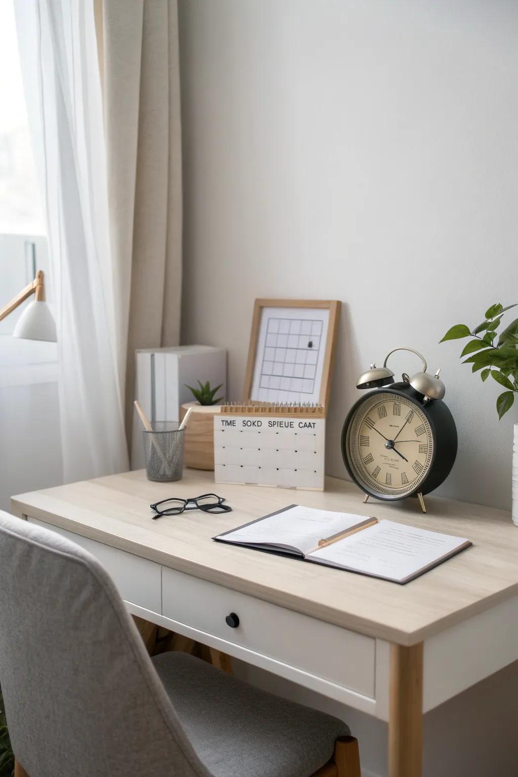 Time blocks assist the family in focusing on essential activities.