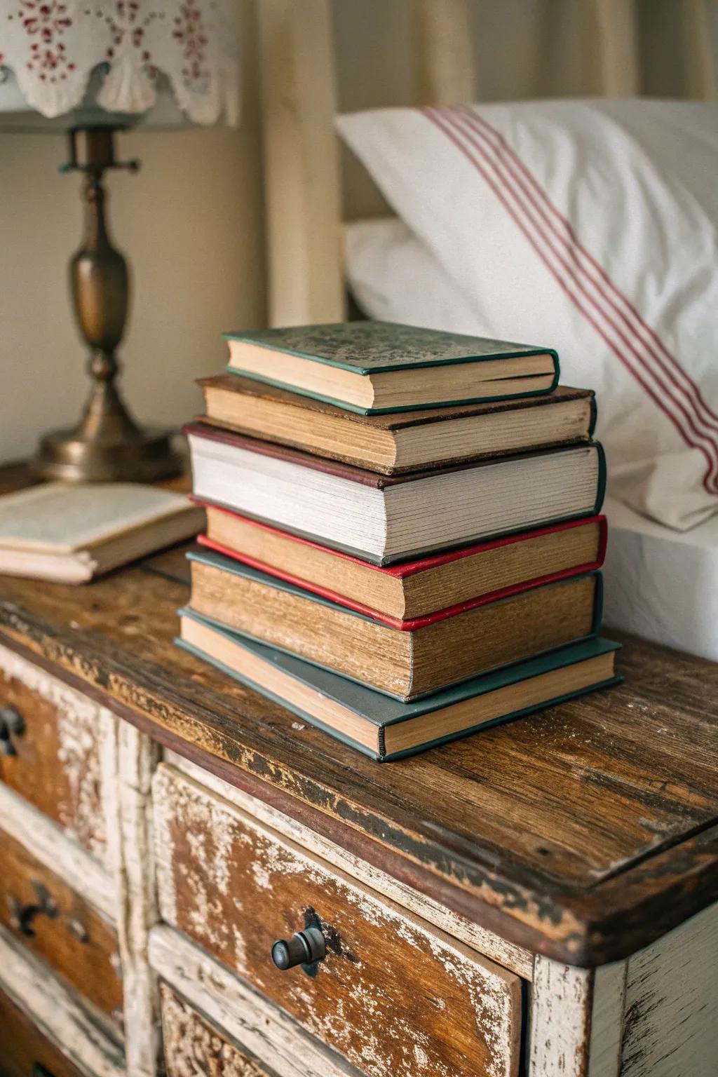 Books add character and a hint of refinement.