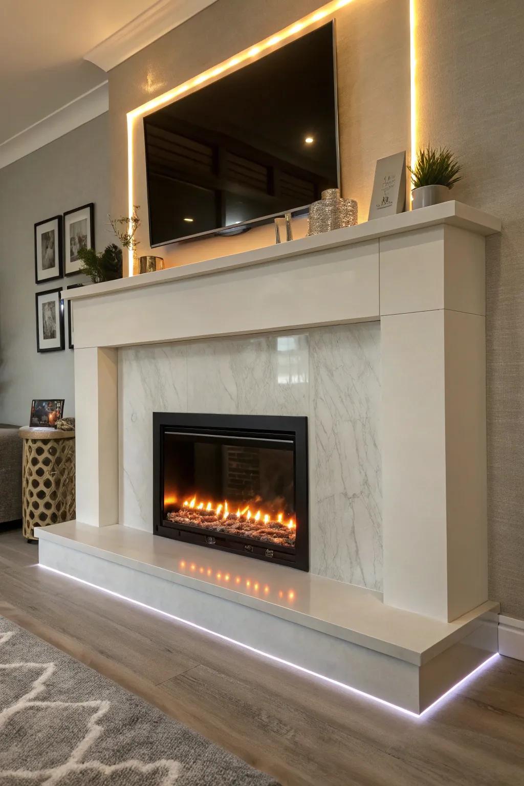 Glow strips deliver a contemporary lighting solution.