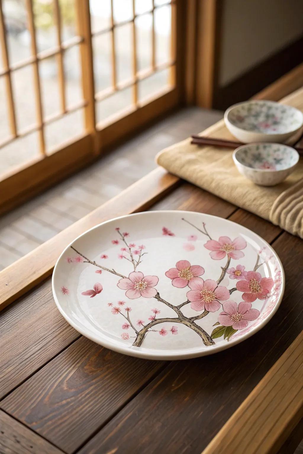 Cherry blossoms contribute a touch of delicate charm to your dishes.