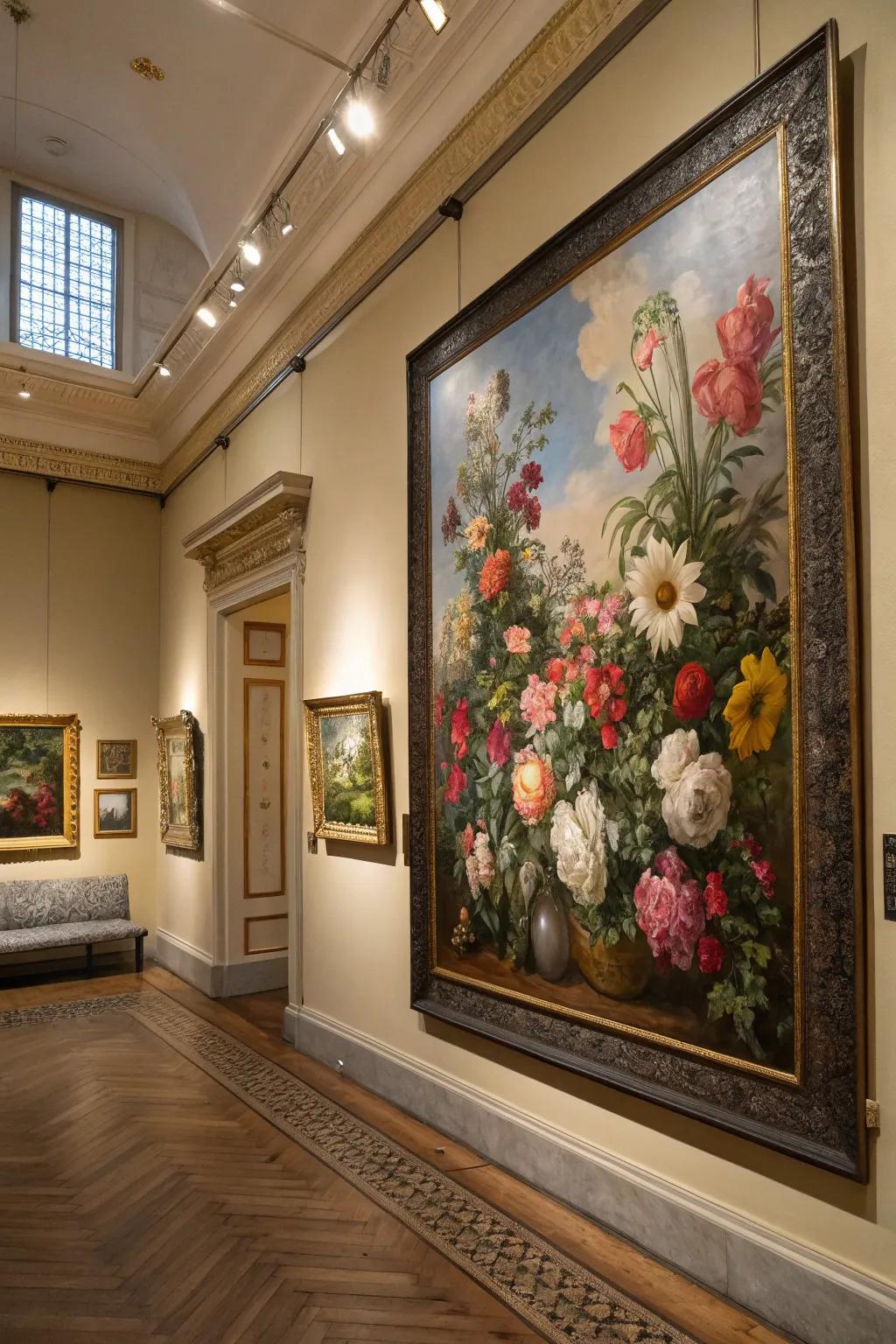 Elevate your space using bloom-inspired artwork.