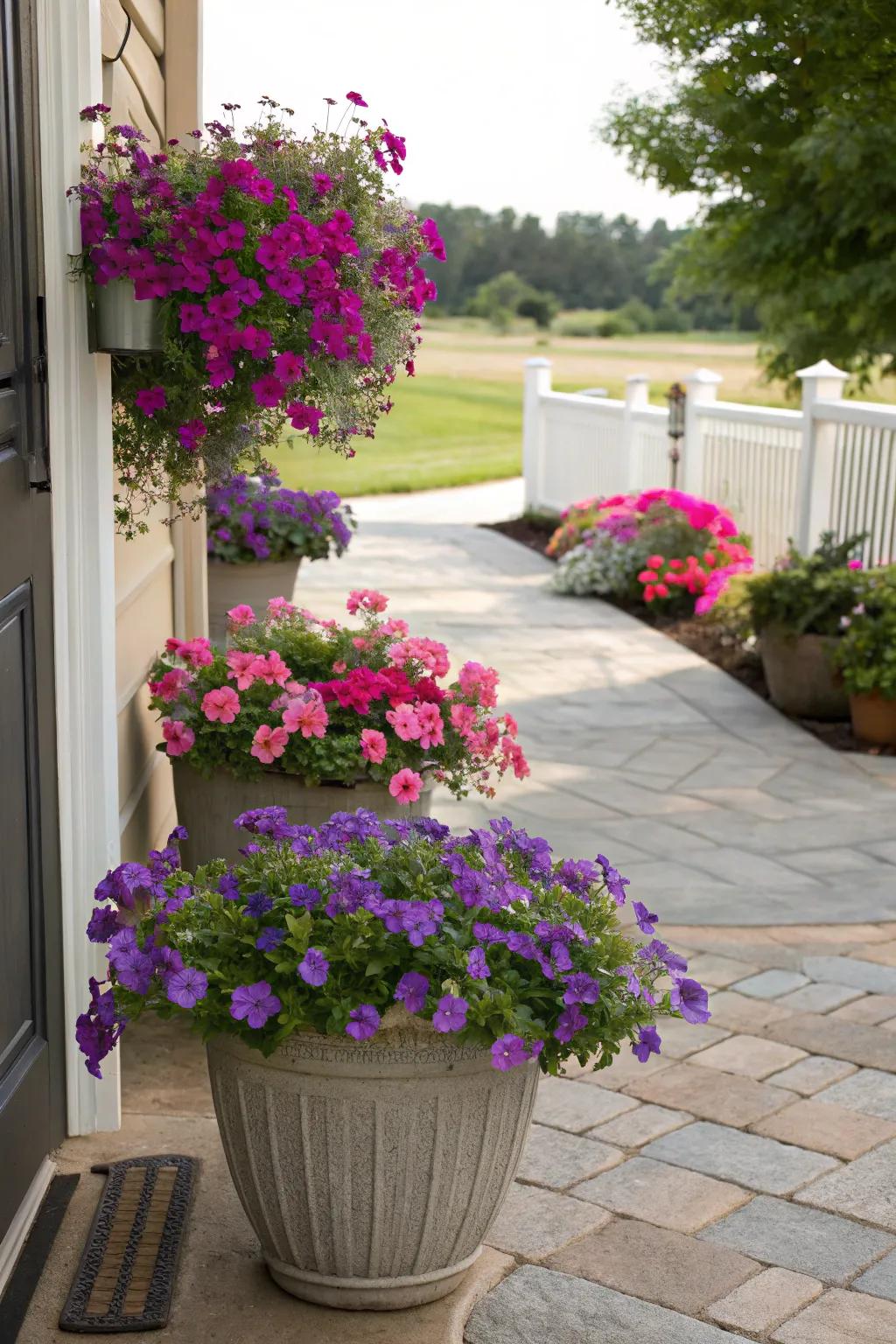 Inject vibrant color with lively flowers.